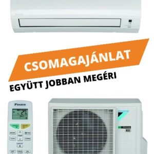 Csomagajánlat- Daikin Sensira 3,5 kW klímakészülék telepítéssel